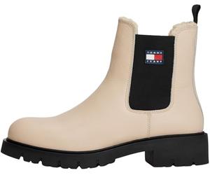 Tommy Jeans Bota Chelsea Hombre Leather Boot con Logotipo