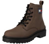 Tommy Jeans Botas bajas Hombre Leather Lace Up con cordones, Marrón (Velvet Brown), 40 EU