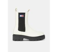 Tommy Jeans Botas de mujer en piel. Blanco 40