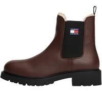 Tommy Jeans Botines Chelsea Mujer con forro interior, Marrón (Dark Mocha), 41