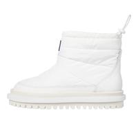 Tommy Jeans Botines de caña baja Mujer Padded Flat Boot con forro, Blanco (Ecru), 36