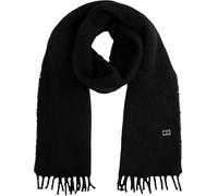 Tommy Jeans bufanda Mujer Heritage Solid suave, Negro (Black), Talla Única