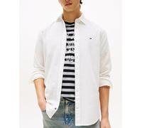 Tommy Jeans Camisa de hombre de lino y fit regular. Blanco XL