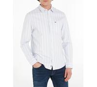 Tommy Jeans Camisa de hombre de rayas regular fit. Azul claro L