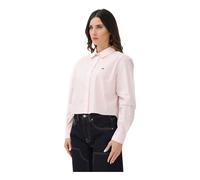 Tommy Jeans - Camisa de manga larga con botones - Blouses & Shirts - Mujer - Rosa - S -