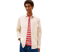 Tommy Jeans Camisa Hombre Original Stretch Slim Fit, Beige (Gulf Sand), XS