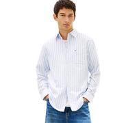 Tommy Jeans Camisa Hombre Stripe Oxford Regular Fit, Azul (Blue Twilight Stripe), M