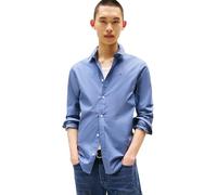 Tommy Jeans Camisa Hombre TJM Original de Manga Larga, Azul (Blue Moment), XL
