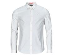 Tommy Jeans Camisa manga larga TJM ORIGINAL STRETCH SHIRT in Blanco EU M