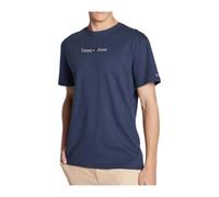 Tommy Jeans - Camiseta Clásica Linear de Algodón Azul - Tops - Hombre - Azul - M -