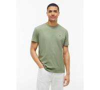 TOMMY JEANS Camiseta de manga corta con el logotipo de la bandera. Color verde aceiutuna