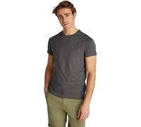 Tommy Jeans Camiseta de Manga Corta Hombre Jersey tee Slim Fit, Gris (Washed Black), XS