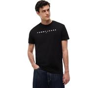 Tommy Jeans Camiseta de Manga Corta Hombre Linear Logo de algodón
