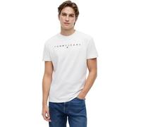 Tommy Jeans Camiseta de Manga Corta Hombre Linear Logo de algodón