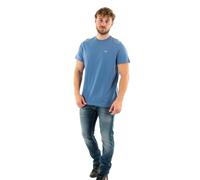 Tommy Jeans Camiseta de Manga Corta para Hombre TJM Classic Cuello Redondo, Azul (Charmed), S