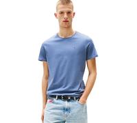 Tommy Jeans Camiseta de Manga Corta TJM Original Slim Fit, Azul (Blue Moment), S