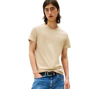 Tommy Jeans Camiseta de Manga Corta TJM Original Slim Fit, Beige (Silt), XXL