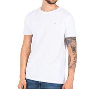 Tommy Jeans Camiseta de manga corta TJM Original Slim Fit, Blanco (Classic White), XS