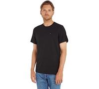 Tommy Jeans Camiseta de manga corta TJM Original Slim Fit, Negro (Tommy Black), L