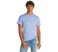 Tommy Jeans Camiseta de Manga Hombre Slim Entry Graphic tee con Cuello Redondo, Azul (Sweet Blue), S
