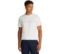 Tommy Jeans Camiseta de Manga Hombre Slim Entry Graphic tee con Cuello Redondo, Blanco (Ecru), XXL