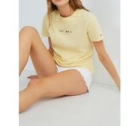 Tommy Jeans Camiseta de mujer de manga corta y corte regular. Amarillo 34
