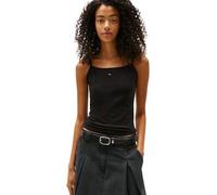 Tommy Jeans Camiseta de Tirantes Mujer Essential Strap con Tirantes Finos, Negro (Black), M