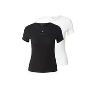 Tommy Jeans Camiseta 'ESSENTIAL' negro / blanco M negro / blanco