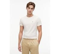 TOMMY JEANS Camiseta Original de punto con cuello redondo. Color Blanco Roto
