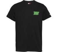 Tommy Jeans Camiseta S/S para Hombre, Negro (Negro), L