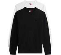 Tommy Jeans Camiseta TJM Slim para Hombre, Paquete de 2 Unidades, L/S EXT DM0DM22148 L/S, Multicolor (Crudo/Negro), XXL, Multi (Crudo y Negro), XXL