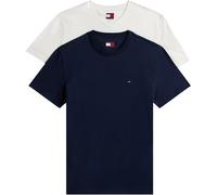 Tommy Jeans Camiseta TJM XSLIM para Hombre, Paquete de 2 Camisetas EXT DM0DM20687 S/S, Multicolor (Crudo/Azul Marino Oscuro), Talla XL, Multi (Crudo/Azul Marino Nocturno Oscuro), XL