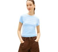 Tommy Jeans Camiseta Tjw Slim Linear tee Ext Dw0Dw18398 S/S para Mujer, Color Azul (Azul Claro Polvo), L