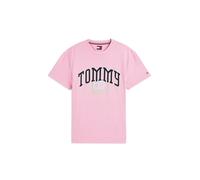 Tommy Jeans Camiseta 'Varsity' gris claro / rosa / negro 4XL EUR