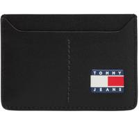 Tommy Jeans Cartera Hombre Heritage de Piel, Negro (Black), Talla Única