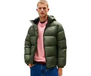 Tommy Jeans Cazadora acolchada Hombre Essential Down Jacket cálida, Verde (Pewter Green), XS