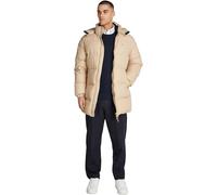 Tommy Jeans Cazadora Acolchada Hombre Essential Down Parka con Capucha, Beige (Gentle Gold), L