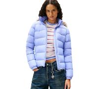 Tommy Jeans Cazadora acolchada Mujer Basic Hooded Down Jacket con capucha, Morado (Vintage Iris), L