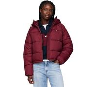 Tommy Jeans Cazadora Acolchada Mujer Cálida, Rojo (Deep Rouge), S