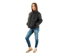 Tommy Jeans Cazadora acolchada Mujer Capucha plegable, Negro (Black), S