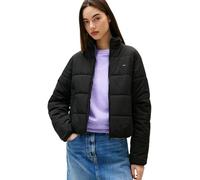 Tommy Jeans Cazadora acolchada Mujer con cuello alto, Negro (Black), XL