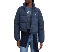 Tommy Jeans Cazadora Acolchada Mujer Cropped Essential Puffer Corta, Azul (Dark Night Navy), XXS