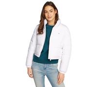 Tommy Jeans Cazadora Acolchada Mujer Cropped Essential Puffer Corta, Blanco (White), S
