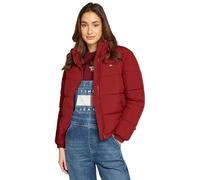 Tommy Jeans Cazadora Acolchada Mujer Essential Puffer con Cuello Alto, Rojo (Regatta Red), XXS