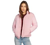 Tommy Jeans Cazadora Acolchada Mujer Essential Puffer con Cuello Alto, Rosa (Ballet Pink), M