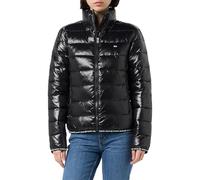 Tommy Jeans Cazadora acolchada Mujer Essential Tape brilante, Negro (Black), XL