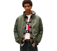 Tommy Jeans Cazadora de entretiempo Hombre Essential Padded con cuello alto, Verde (Pewter Green), XS