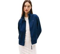 Tommy Jeans Cazadora de entretiempo Mujer Zip Cotton con cremallera, Azul (Dark Night Navy), XL