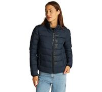 Tommy Jeans Cazadora de plumas Mujer Down Printed con cuello alto, Azul (Dark Night Navy), L