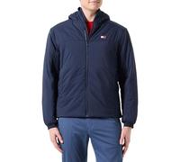 Tommy Jeans Cazadora Hombre Poly Jacket impermeable, Azul (Dark Night Navy), XS